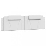 Cumpara ieftin Perna pentru tablie pat, Viana, alb, 180 cm, piele artificiala