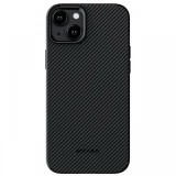 Pitaka Husa MagEZ Pro 4 Aramida 600D iPhone 15 Plus, MagSafe Negru / Gri