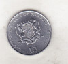Bnk mnd Somalia 10 shillings 2000 unc , sarpe - zodiac chinezesc, Africa