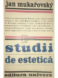 Jan Mukarovsky - Studii de estetica (editia 1974)