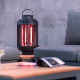 Sunred &Icirc;ncălzitor de masă Indox, 1200 W, halogen, negru
