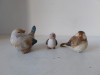 Lot 3 pasari - figurine ceramice, hand-made, lucrate manual
