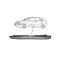 Prag FIAT BRAVA (182), 06.1995-10.2001; MAREA (185), 01.1996-06.2002, partea stanga, metal galvanizat,