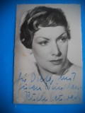 HOPCT 1598 RUTH LEUWERIK -GERMANIA -ACTORI/ARTISTI-AUTOGRAF-CIRCULATA