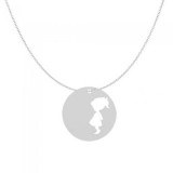 Lantisor 50 Cm Model Charm Banut Fetita - Argint 925