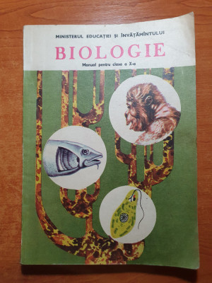 manual biologie pentru clasa a 10-a - din anul 1988 foto