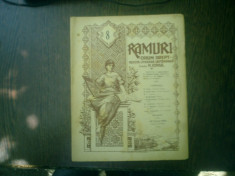 Ramuri - Drum drept revista literara saptamanala anul XVI nr. 8 19 februarie 1922 - N. Iorga foto