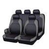 Set Huse Scaune Auto RoGroup Roma, cu fermoare pentru bancheta rabatabila, 9 Bucati, culoare gri cu negru Automobile ProTravel, Ro Group