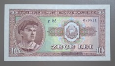 Bancnota 10 lei 1952, seria r 25 680811 - stare excelenta