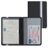 Husa pentru documente auto, Kwmobile, Negru/Alb, Piele ecologica, 50104.11