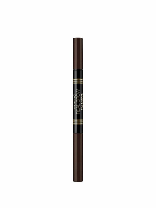 Creion sprancene Max Factor Real Brow Fill &amp; Shape, 04 Deep Brown