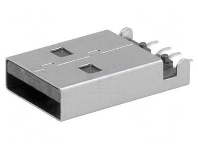 Mufă USB A Tată PCB SMT 4 Pin Orizontală USB 2.0 foto