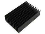 Radiator extrudat cu aripioare, negru, 150mm - FISCHER ELEKTRONIK