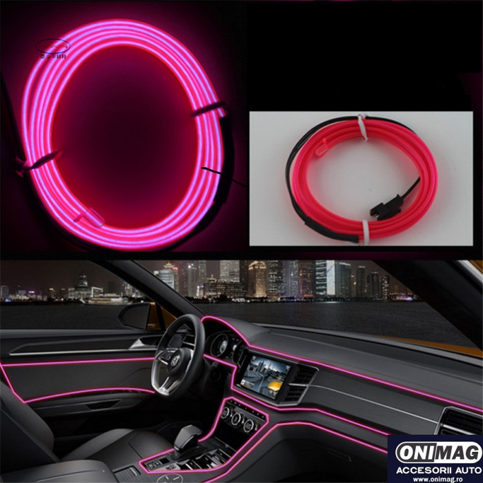 Neon Lumina Ambientala Auto 2M Mov