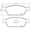 Placute frana Ford Kuga 2 (Dm2) 05.12-, Kuga 2 Van 05.12-12.19, Tourneo Connect / Grand Tourneo Connect V408 09.13-, Transit Connect Mpv 02.13-, Tran
