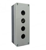 Cutie comanda caseta goala cu 4 gauri pentru 4 butoane 22mm IP65, Omu System