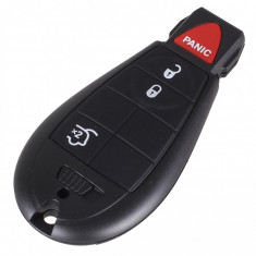 Carcasa Cheie Smartkey Jeep 3 Butoane +1 Buton Panica Negru CJE 008