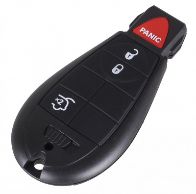 Carcasa Cheie Smartkey Jeep 3 Butoane +1 Buton Panica Negru CJE 008 foto