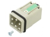 Conector HDC cu șase pini, 16A