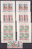 Togo 1959 Crucea Rosie MI 268-270 + bl. 2,3,4 A+B MNH, Nestampilat