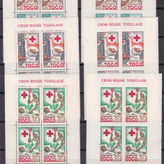 Togo 1959 Crucea Rosie MI 268-270 + bl. 2,3,4 A+B MNH