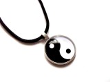 colier sticla Yin Yang 37260