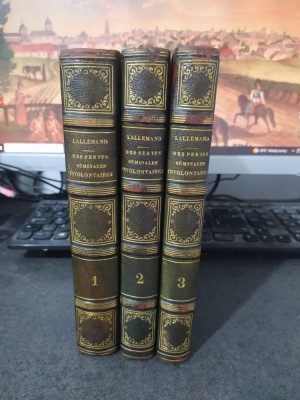 M. Lallemand, Des pertes s&amp;eacute;minales involontaires, vol. 1-3, Paris 1836-1842, 211 foto