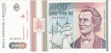 Romania BNR 1000 LEI 1993 mai * Mihai Eminescu * seria D.0033 NR. 589369 a UNC