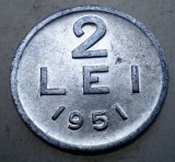 1.142 ROMANIA RPR 2 LEI 1951 XF/AUNC