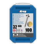 Cumpara ieftin Set holtsuruburi pentru gauri in lemn Kreg SML-C125-100, O8x32 mm, 100 bucati