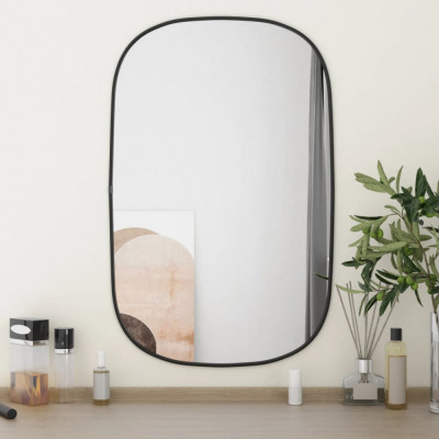 Oglinda de perete, negru, 70x45 cm GartenMobel Dekor foto
