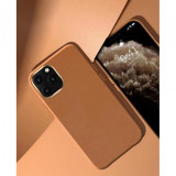Cumpara ieftin Husa TPU cu insertie de piele ecologica Apple iPhone 12, Maro