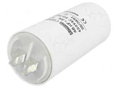 Condensator de Funcționare 60uF 450V Motoare foto