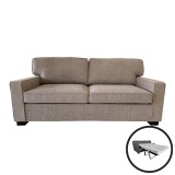 Cumpara ieftin Canapea extensibila 2 locuri Polaris, Pako World, Bej, 181x91x83 cm