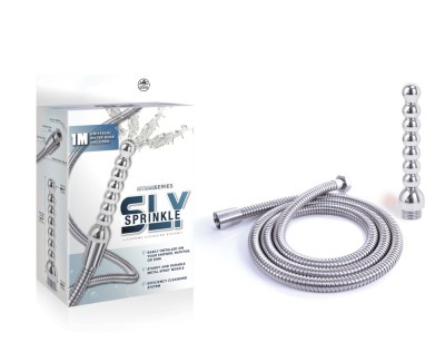 Sistem Irigator Intim Hydro Series Sly Sprinkle Supreme Cleansing System &amp;ndash; Ribbed, Argintiu foto