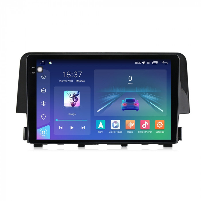 Navigatie dedicata cu Android Honda Civic X 2015 - 2021, 4GB RAM, Radio GPS