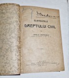 Matei B. Cantacuzino - Elementele Dreptului Civil - 1921