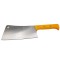 Satar macelarie DEPOX&reg;, Rough Kitchen, 43.5 cm, otel inoxidabil, 1.1 kg, galben