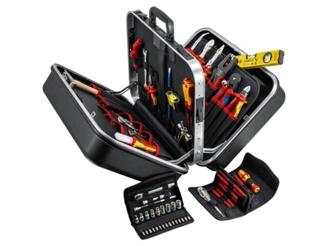 Kit unelte electrice KNIPEX 63 piese valijoară pentru electricieni