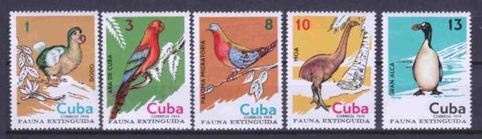 CUBA 1974 FAUNA PASARI