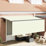vidaXL Cortina Retractabilă Crem 350 x 200 cm Poliester și Aluminiu 3329641