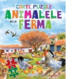 Animalele de la ferma. Carte puzzle