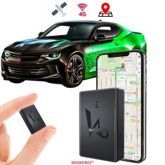 Mini Tracker GPS 4G LTE, Q10A, MIANDREE&reg;, Control de la Distanta, Fixare Magnetica, Baterie 6000mAh Reincarcabila (15 ore live, 45 zile standby)