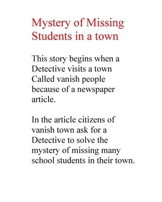 Mystery of Missing Students In a Town foto