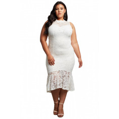 M660P-2 Rochie din dantela model plus size