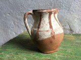 Arta / Traditie / Colectie - Vechi canceu / carafa / cana din zona olteniei mijlocul sec XX / Oltenia !