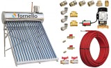 Pachet Panou Solar Fornello 150L, Inox, 18 Tuburi Vidate + Accesorii Montaj