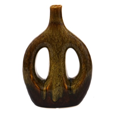 Vaza Abstract, Ceramica, Maro, 25cm ComfortTravel Luggage foto