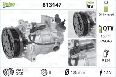 VALEO 813147 VALEO ORIGINS NEW OE TECHNOLOGY Compresor, climatizare foto