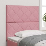 Cumpara ieftin Tăblie LED cu lumini cu bandă LED Geometric Roz 100 cm Catifea